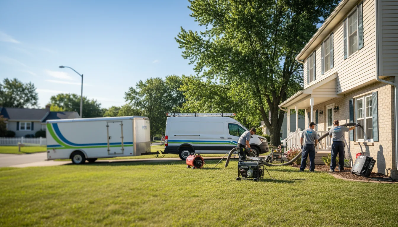 Flooded Basement Restoration And Cleanup With Repair in Drakesville, IA near me